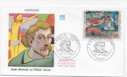 Enveloppe Premier Jour- P. Gauguin - Arearea 21 Sept 1968 Paris (75) F.D.C. N° 1568 - 1960-1969