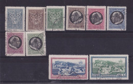 1945 Vaticano Vatican MEDAGLIONCINI Serie Di 10 Valori Usati Con Gomma, USED With Gum - Used Stamps