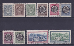 1945 Vaticano Vatican MEDAGLIONCINI Serie Di 10 Valori Usati Con Gomma, USED With Gum - Used Stamps