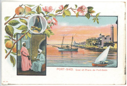 EGY 07 - 4099 PORT SAID, Litho, Egypt - Old Postcard - Unused - Port-Saïd
