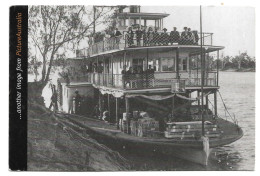 Postcard Australia River Steamer 'Gem' Reproduction Library Of South Australia Unposted - Paquebots