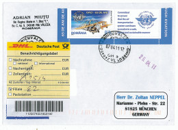 NCP 15 - 27-a  AIRPLAINE, Romania - Registered, Stamp With Vignette - 2011 - Vliegtuigen