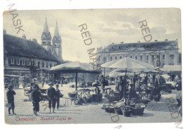 RO 52 - 18529 TIMISOARA, Market, Romania - Old Postcard - Used - 1910 - Rumania