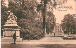 CPA Carte Postale Belgique Bruxelles Le Parc  Vue Sur Le Palais De La Nation 1924   VM79062 - Bossen, Parken, Tuinen