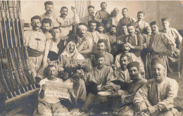 Hussein Dey & Oudjda , Algérie & Maroc * Carte Photo 1914* Souvenir De La Guerre Zouaves Régiment Journal Vie Algérienne - Other & Unclassified