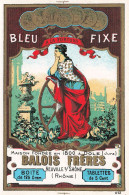 Neuville Sur Saône & Dole Jura * Bleu Fixe BALOIS Frères * étiquette Publicitaire Illustrateur Art Nouveau Jugendstil - Neuville Sur Saone