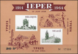 E89** - Ypres "50 Ans Plus Tard" / Ieper "50 Jaar Later" / Ieper "50 Jahre Später" - 1914-1964 - Iglesias Y Catedrales