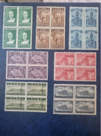 CUBA  NEUF  1944  ANI.  450  DEL   DESCUBRIMIENTO  DE  AMERICA  //  PARFAIT  ETAT  //  1er  CHOIX  // Bloc De 4 - Unused Stamps