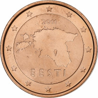 Estonie, 2 Euro Cent, 2011, Vantaa, Cuivre Plaqué Acier, SPL+, KM:62 - Estonia