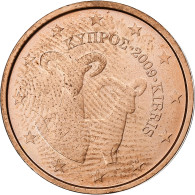 Chypre, 2 Euro Cent, 2009, SUP, Cuivre Plaqué Acier, KM:79 - Chipre