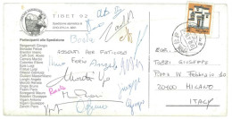 P2834 - MOUNTANEERING, ITALIAN EXPEDITION TO THE CHO-OYU TIBET 1992 SIGNED BY MOST OF THE MEMBERS. - Arrampicata