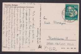 DDR Brief EF 291 Weltfestspiele Jugend Ansichtskarte Dresden Zwinger Kat 140,00 - Brieven En Documenten