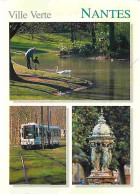 44 - Nantes - Multivues - Tramway - Le Parc De Procé - La Ligne De Tram - La Fontaine Wallace - Cours Cambronne - CPM -  - Nantes