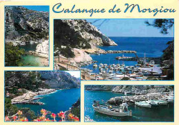 13 - Marseille - Calanque De Morgiou - Multivues - Bateaux - CPM - Voir Scans Recto-Verso - Südbezirke, Mazargues, Bonneveine, Pointe Rouge, Calanque-Felsen