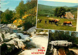 Animaux - Vaches - Ardècje - Le Pays Vivarois - Multivues - Automobiles - Carte Neuve - CPM - Voir Scans Recto-Verso - Vaches