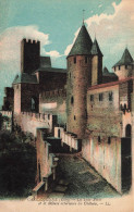 FRANCE - Carcassonne (Cite) - La Tour Pinte Et La Défense Extérieure Du Château - L L - Carte Postale Ancienne - Carcassonne