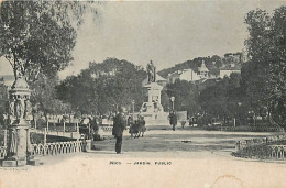 06 - Nice - Jardin Public - Animée - CPA - Voir Scans Recto-Verso - Parcs Et Jardins