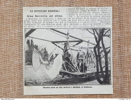 A Burbank Nel 1912 Una Ferrovia Ad Elica Contea Los Angeles USA Treni E Ferrovie - Autres & Non Classés