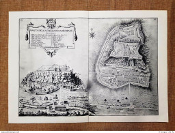 Pianta Fortezza Di Radicofani Granducato Di Toscana Odoardo Warren 1749 Ristampa - Carte Geographique