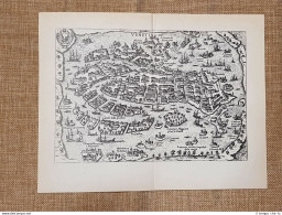 Carta O Mappa Venezia Itinerario D'Italia Anno 1747 Scotto Ristampa Anastatica - Cartes Géographiques