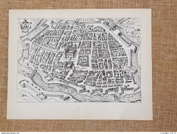 Carta O Mappa Ferrara Itinerario D'Italia Anno 1747 Scotto Ristampa Anastatica - Geographical Maps