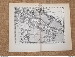 Carta O Mappa L'Italia Itinerario D'Italia Anno 1747 Scotto Ristampa Anastatica - Geographical Maps