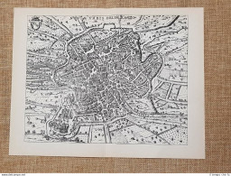 Carta O Mappa Di Roma Itinerario D'Italia Anno 1747 Scotto Ristampa Anastatica - Cartes Géographiques