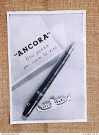 Pubblicità Epoca Per Collezionisti Anno 1941 Ancora Una Penna Per Tutta La Vita - Otros & Sin Clasificación