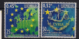 2002  Luxemburg Mi. 1562-3**MNH  25 Jahre Europäischer Rechnungshof, 50 Jahre Gerichtshof Der Europäischen Gemeinschafte - Nuovi