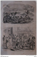 Combat Entre Les Cipaves Et Les Santals - Jugement D'espions Indiens - Page Original 1859 - Historical Documents