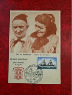 FDC 1965 MAXI  VIEUX CHARMONT JOURNEE DU TIMBRE SOURIRES DE NOS AIEUX - 1960-1969