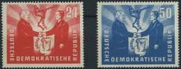 DDR 284/5 **, 1951, Deutsch-polnische Freundschaft, Pracht, Mi. 40.- - Used Stamps