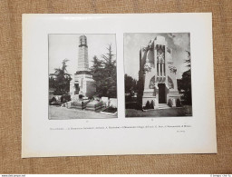 Nel Cimitero Monumentale Di Milano 1917 Monumento Galimberti E Origgi G. Boni - Autres & Non Classés