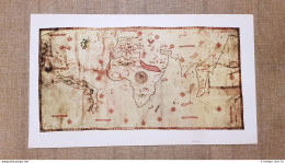 Il Planisfero Di Niccolò Caveri Tavola Del 1950 Amerigo Vespucci - Landkarten