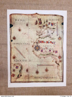 Carta Nautica Di Jorge Reinel Tavola Del 1950 Amerigo Vespucci - Cartes Géographiques