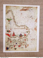 Carta Dell'Atlantico Di Vesconte Maggiolo Del 1512 Tavola Del 1950 A. Vespucci - Geographical Maps