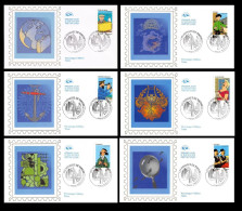 FRANCE 2007 ADVENTURES OF TINTIN 100 YEARS SET OF 6 OFFICIAL FIRST DAY COVER FDC USED RARE - Covers & Documents