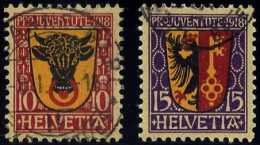 SCHWEIZ BUNDESPOST 143/4 O, 1918, Pro Juventute, Pracht, Mi. 45.- - Oblitérés