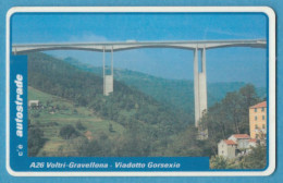 Z-7030 * Autostrade VIAcard Tessera A Scalare Lire 10.000 - A26 Voltri-Gravellona - Viadotto Gorsexio - Auto's