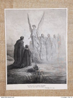 Angelo Guida Anime Divina Commedia Purgatorio Incisione Di Gustave Doré 1887 (2) - Vor 1900