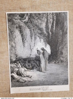 Dante Incontra Belacqua Divina Commedia Purgatorio Incisione Gustave Doré 1887 - Vor 1900