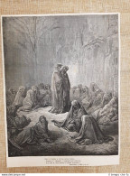 Gli Invidiosi Divina Commedia Purgatorio Incisione Di Gustave Doré Del 1887 - Voor 1900