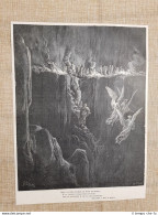 Verso L'ultimo Girone Divina Commedia Purgatorio Incisione Gustave Doré Del 1887 - Ante 1900