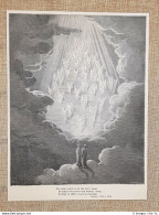 Angeli Per Scala Divina Commedia Paradiso Incisione Di Gustave Doré Del 1887 - Voor 1900