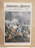 Copertina Domenica Del Corriere 16 Agosto 1914 Inizio Guerra Austria Serbia Sava - Sonstige & Ohne Zuordnung