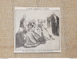 In Egitto Nel 1914 Beduini Che Discutono Della Guerra WW1 - Autres & Non Classés