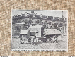 Un'automobile Corazzata Dell'Inghilterra Nel 1914 Prima Guerra Mondiale WW1 - Sonstige & Ohne Zuordnung