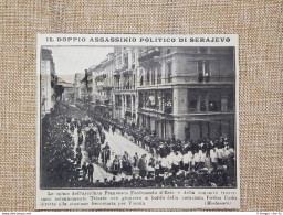 Trieste 1914 Corteo Funebre Morte Dell'Arciduca Francesco Ferdinando D'Austria - Sonstige & Ohne Zuordnung