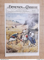 Copertina La Domenica Del Corriere 21 Giugno 1914 Soldati Italiani In Cirenaica - Sonstige & Ohne Zuordnung