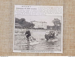 Concorso Di Cicli Nautici A Enghien Nel 1914 Automobile Nautico Vallonia Belgio - Sonstige & Ohne Zuordnung